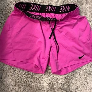 Nike dri fit shorts- fuschia color